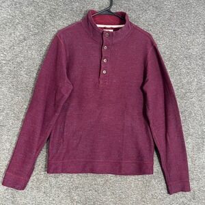 Marine Layer Pullover Button Mock Neck Long Sleeve Casual Top‎ Small